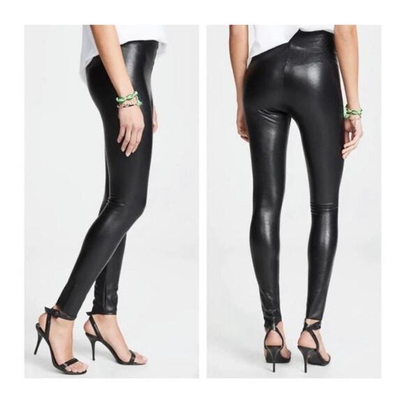 Commando Black Perfect Control Faux Leather High Rise Legging Medium - Picture 13 of 13